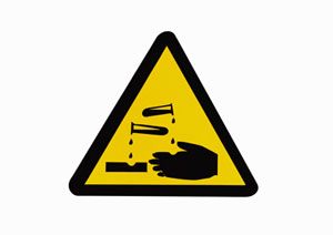 Vorsicht �tzend Schild