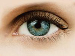 Das Auge einer Frau.