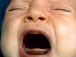 Ein schreiendes Baby.
