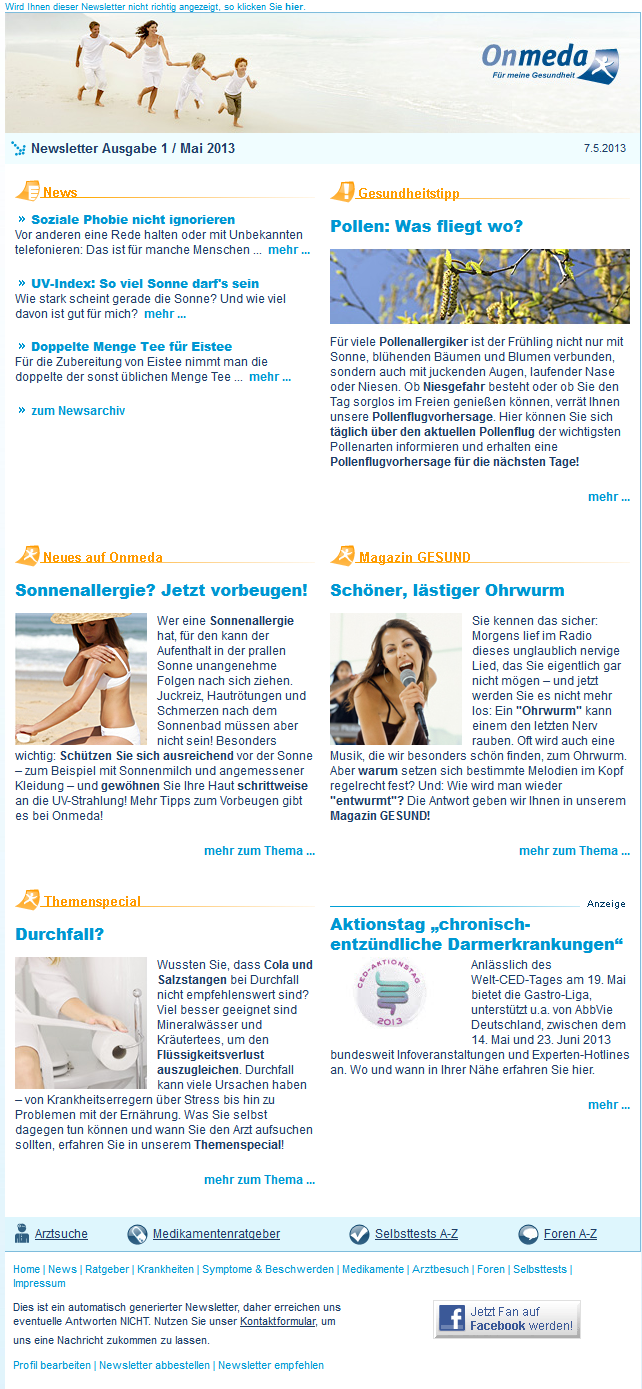 Gesundheitsnewsletter