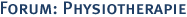 Forum: Physiotherapie
