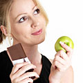 Frau mit Obst