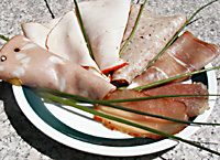 Wurst auf Teller