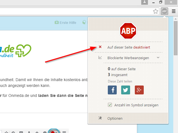 adblocker firefox ausschalten