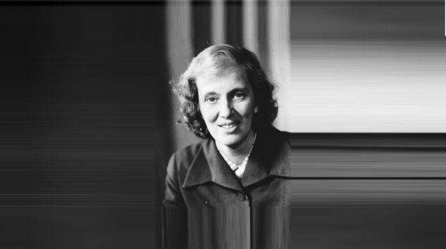 Man sieht eine Aufnahme von Dorothy Crowfoot Hodgkin.
