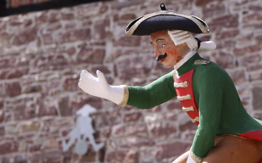 Eine Figur des Barons von Münchhausen.