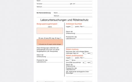 Der Mutterpass Serologische Untersuchungen Laboruntersuchungen