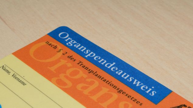 Deutscher Organspendeausweis nach § 2 des Transplantationsgesetzes