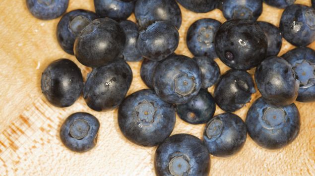 Das Bild zeigt Heidelbeeren.