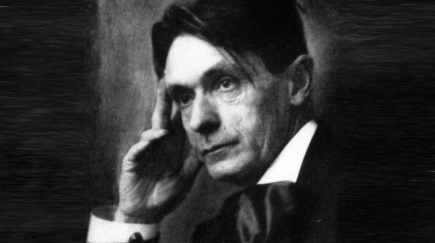 Ein Porträt von Rudolf Steiner.