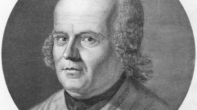 Ein Porträt von Christian Friedrich Samuel Hahnemann.