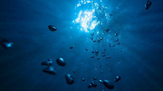 Unter Wasser.